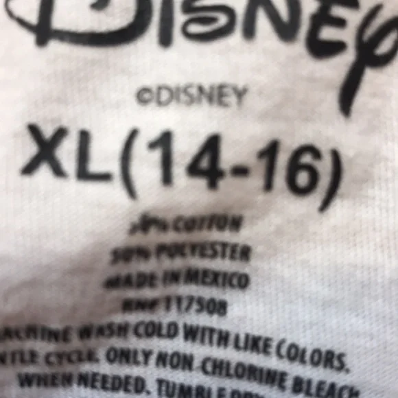 Cute unicorn and miney mouse white T-shirt size 14-16 - Picture 4 of 4